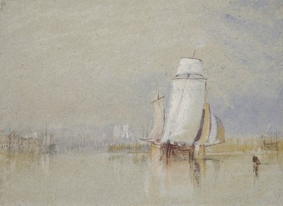 Calme sur la Loire, 1832 - Joseph Mallord William Turner